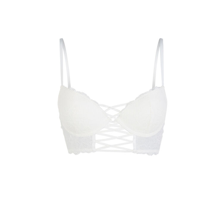 Soutien-gorge bustier push blanc flirtiz Soutien-gorge bustier push blanc flirtiz;
