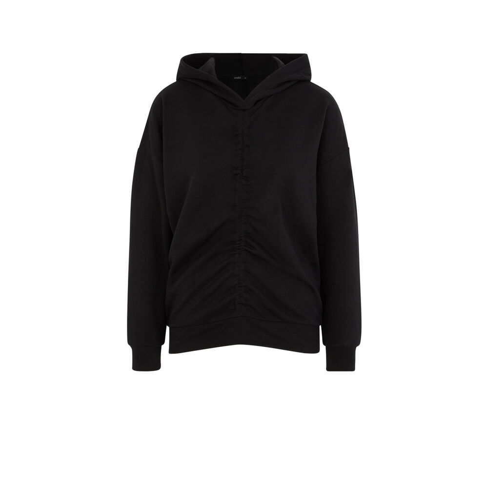 Sweat à capuche - noir noir.