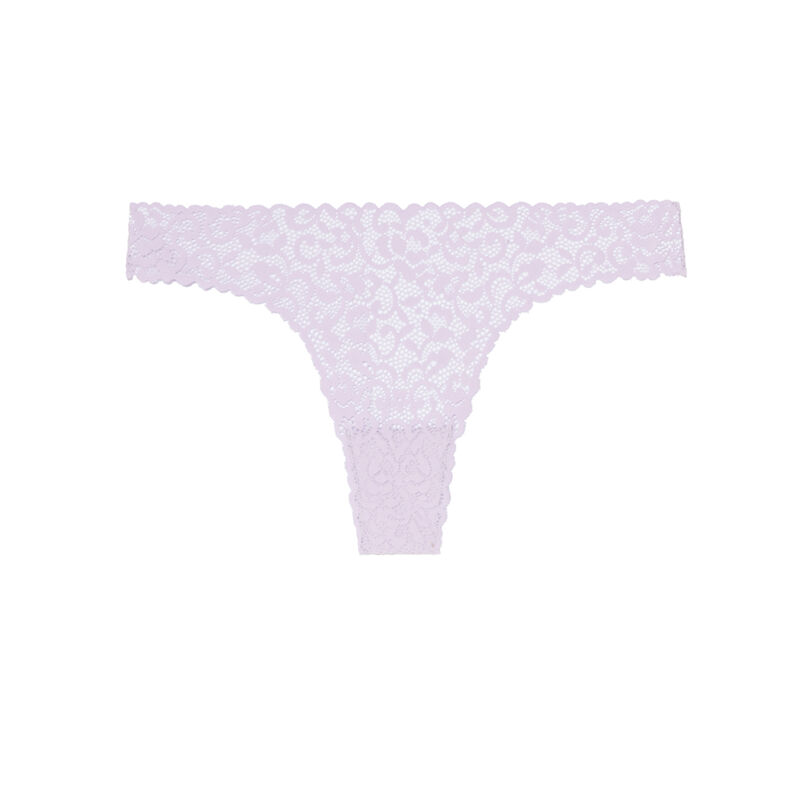 tanga en dentelle fine - lilas tanga en dentelle fine - lilas ;
