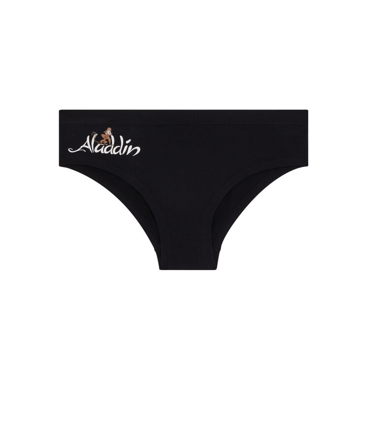 Shorty en coton imprimé aladdin alaselfiz noir.