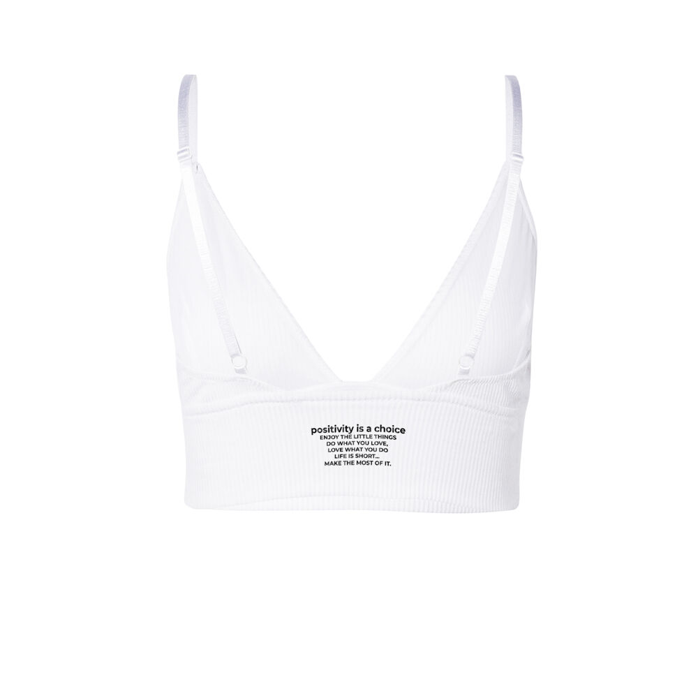 Brassière à message wecare - blanc blanc.