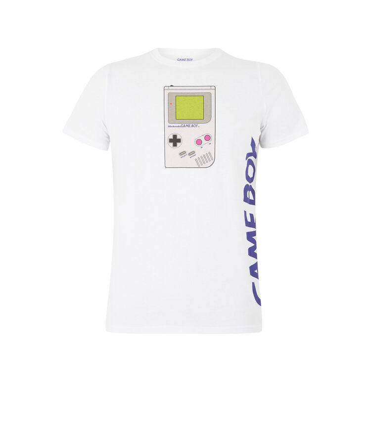 Tunique à manches courtes licence game boy gamecoloriz blanc.