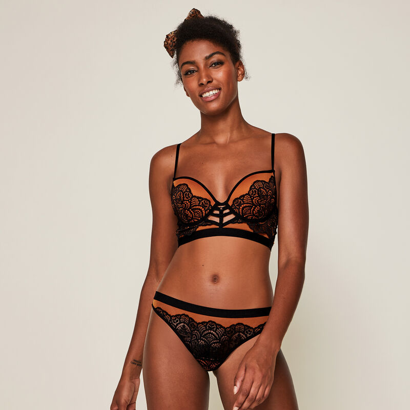 Soutien-gorge bustier push tulle/dentelle vivianiz Soutien-gorge bustier push tulle/dentelle vivianiz;