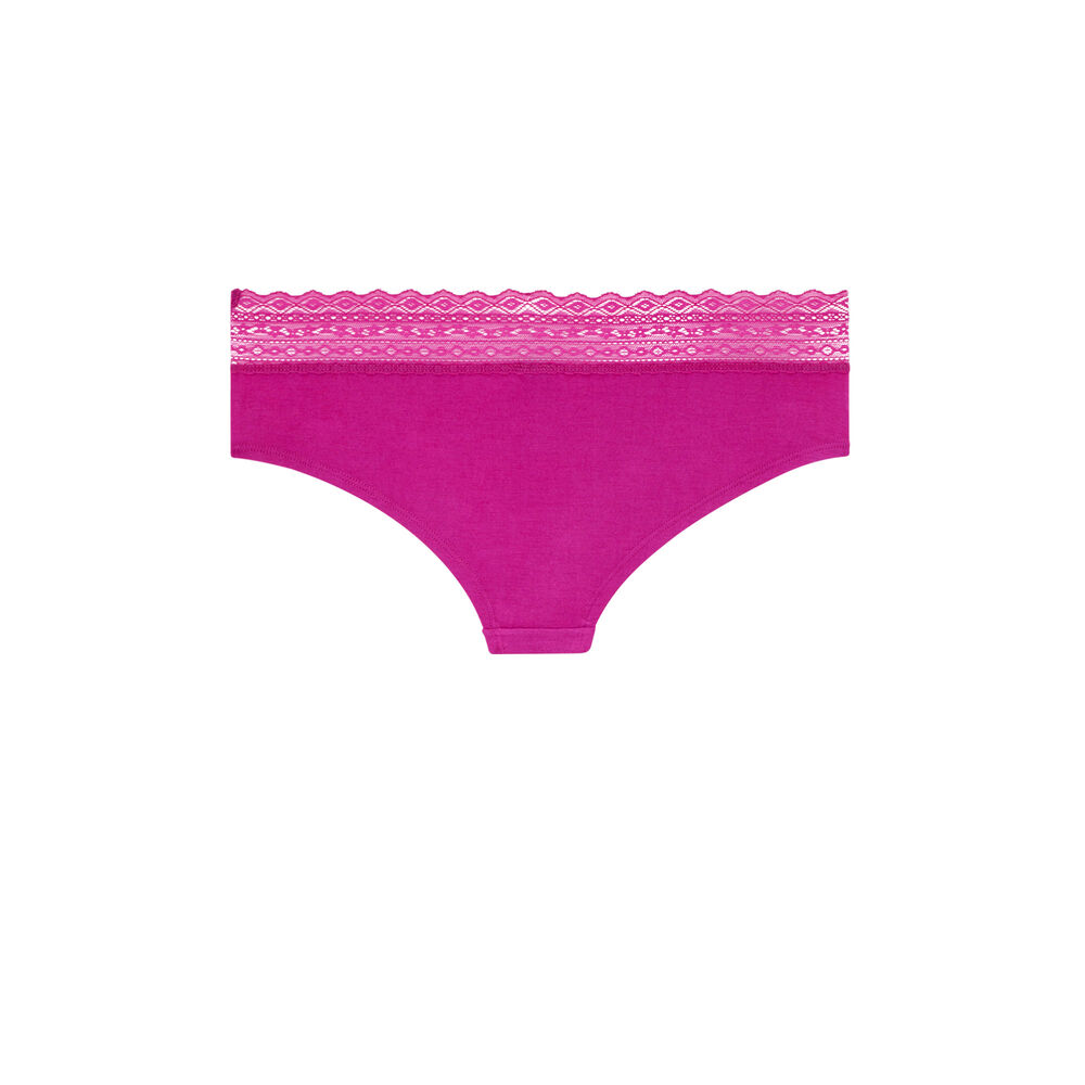 Shorty avec dentelle - fuchsia fuchsia.