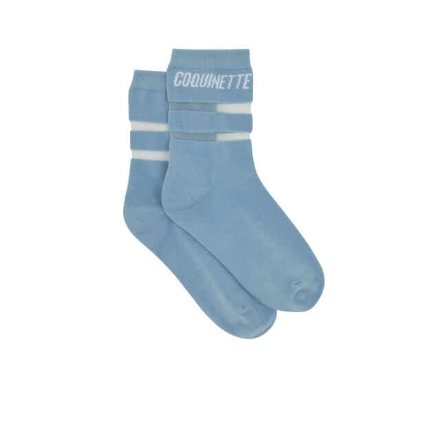Chaussettes bleu pastel coquiniz Chaussettes bleu pastel coquiniz;