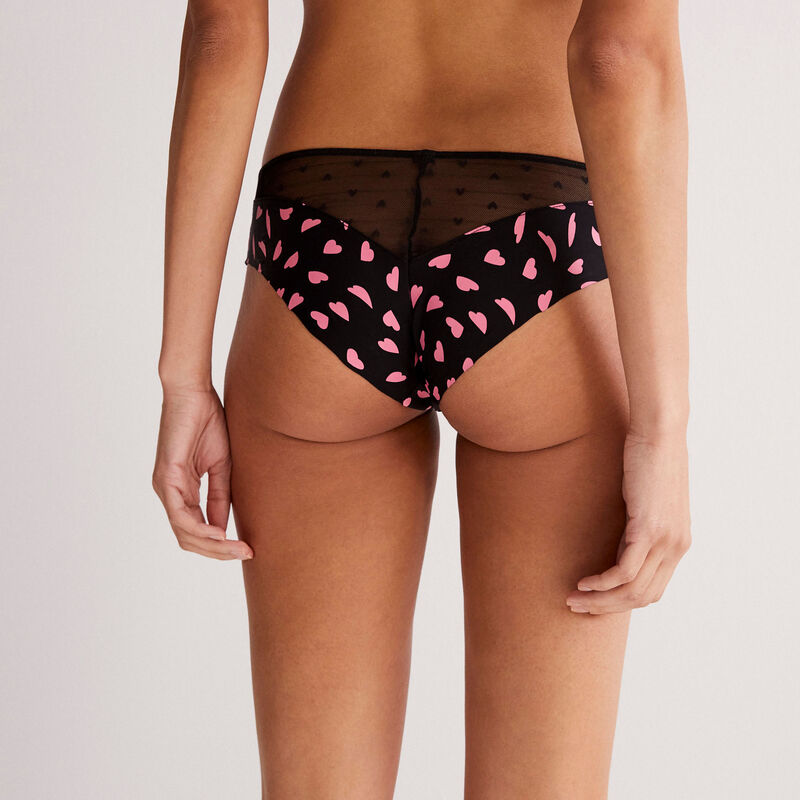 shorty à motifs cœur - noir shorty à motifs cœur - noir;