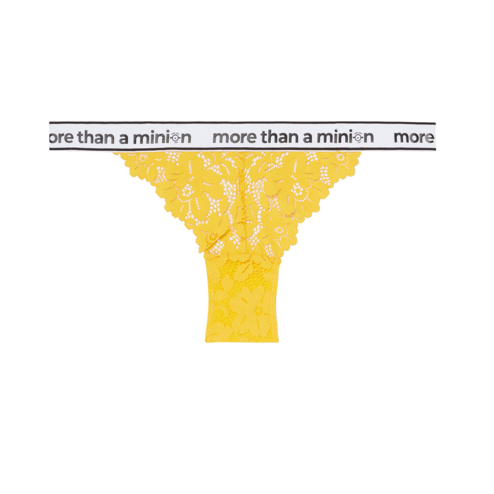Culotte à élastique more than a minion - jaune jaune.