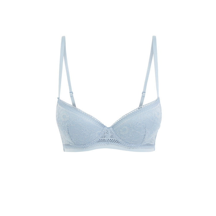 Soutien-gorge ampli dentelle revoltiz bleu gris.