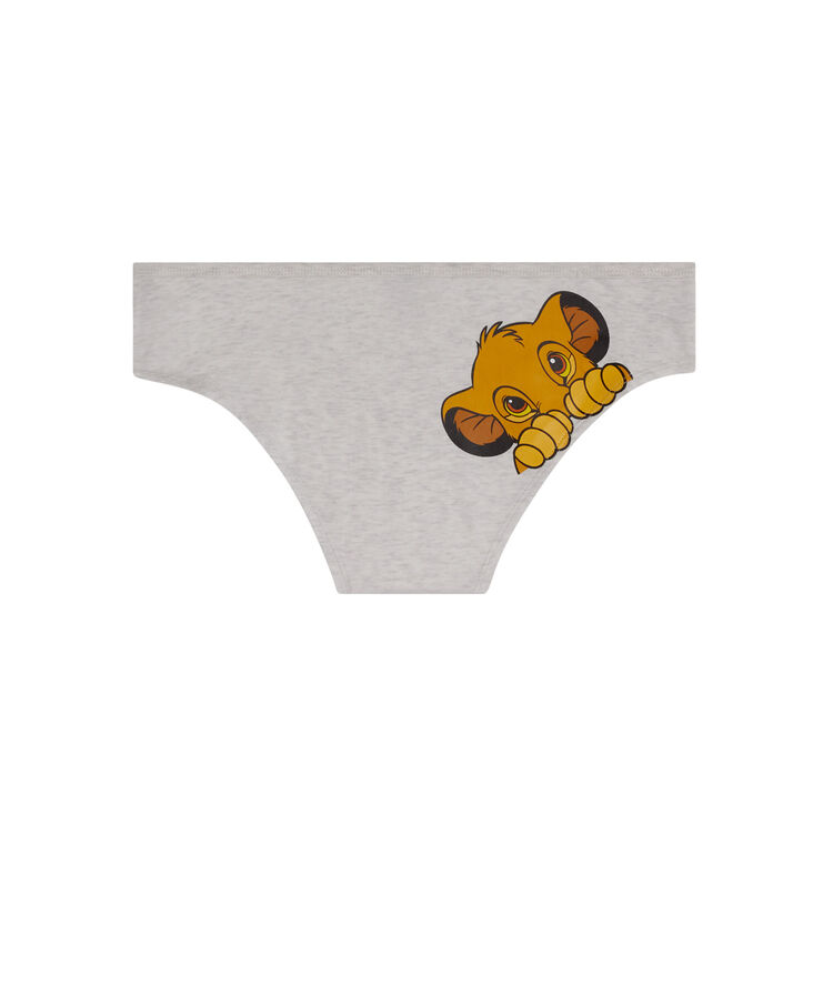 Shorty imprimé simba mimisimbiz gris.