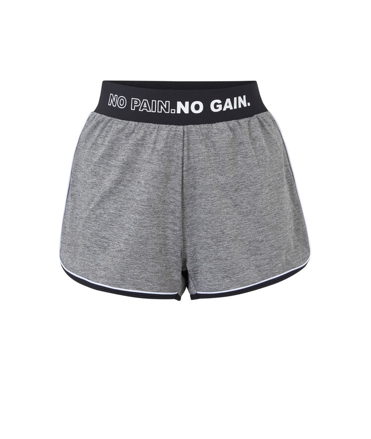 Short de sport en micro polasportiz gris.