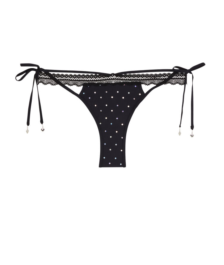 Culotte en micro détail liens starstudiz noir.
