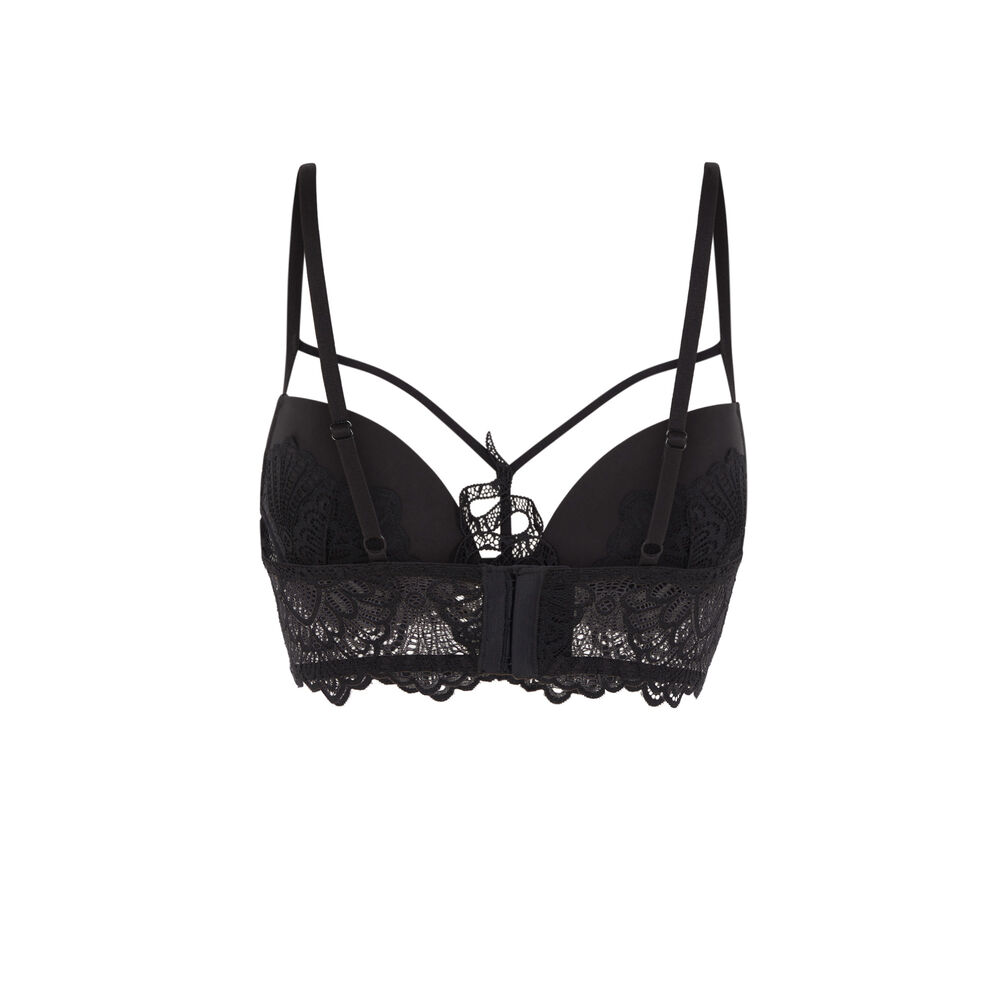 Soutien-gorge push-up tatoo serpent - noir noir.