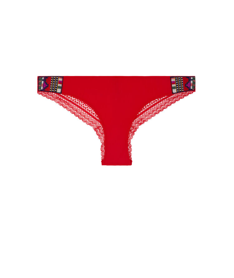 Slip rouge marine valliz rouge.