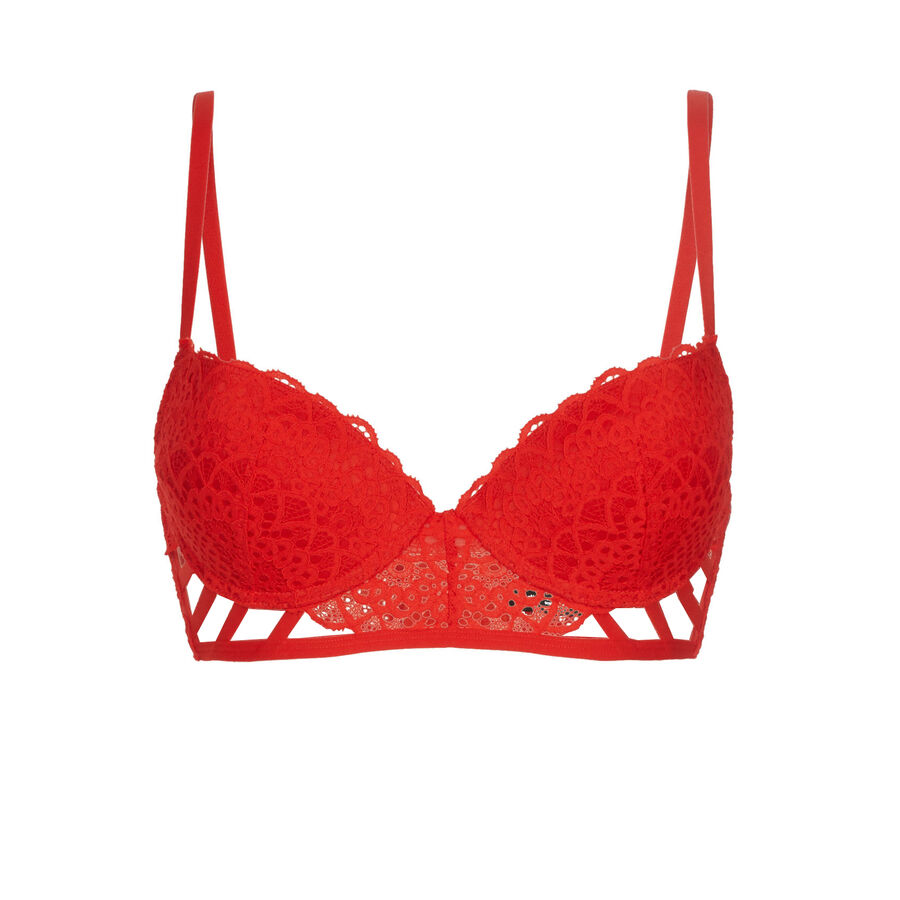 Soutien-gorge bustier push rouge paroliz - Undiz
