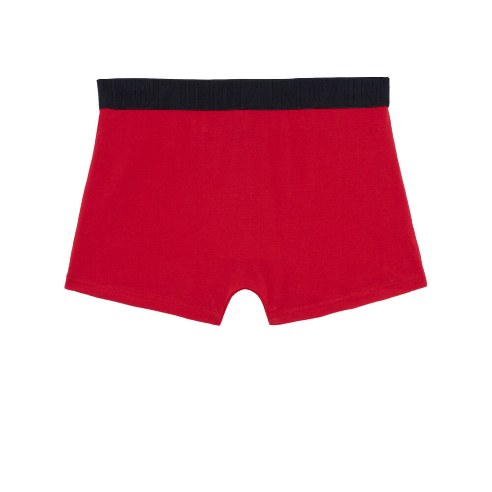 Boxer &agrave; message very big boss - rouge rouge.