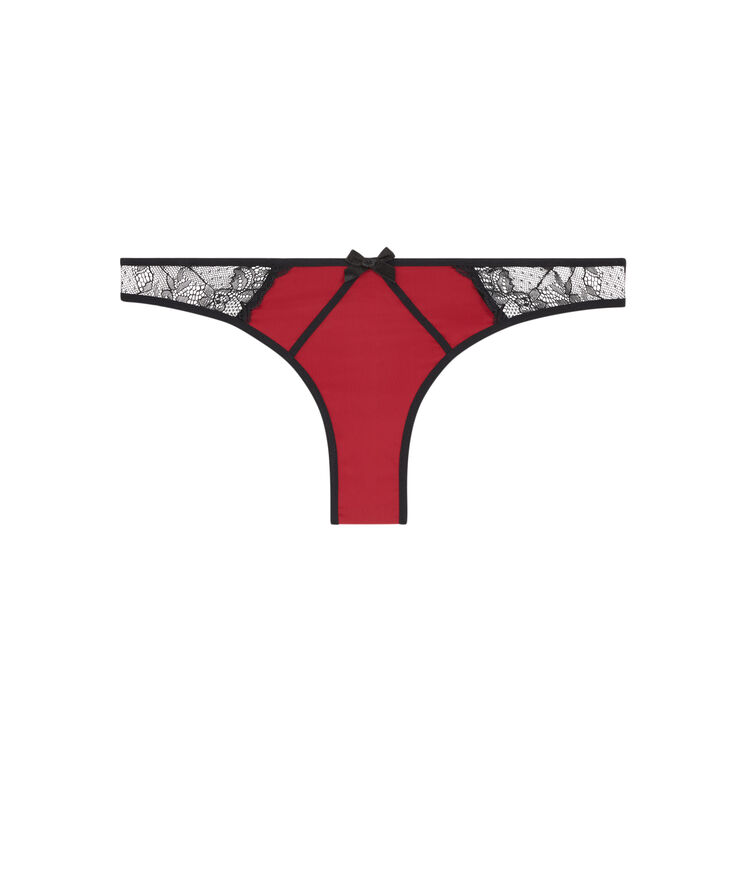 Tanga en dentelle new princiz bordeaux.