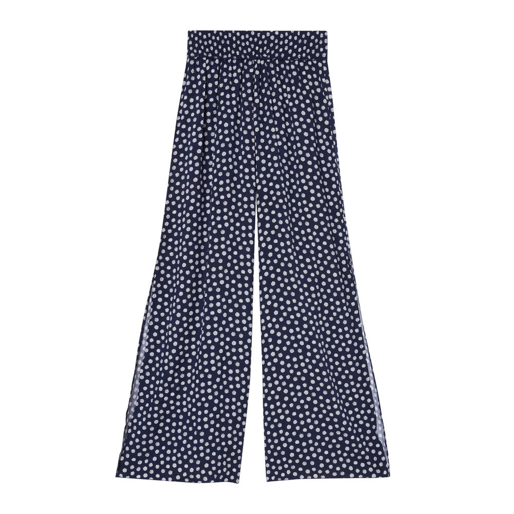 Pantalon à motifs paquerettes - bleu bleu.