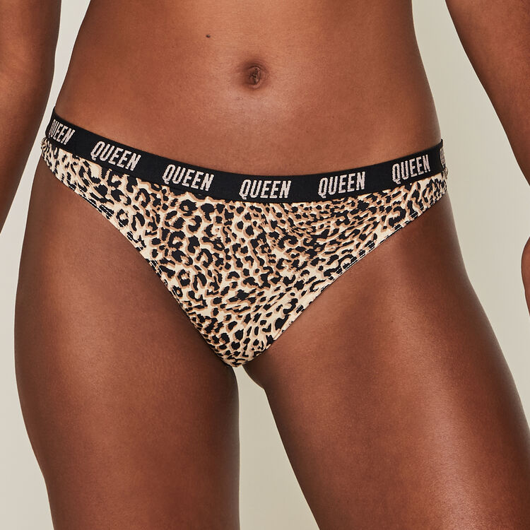 String en micro print léopard widcatiz String en micro print léopard widcatiz;