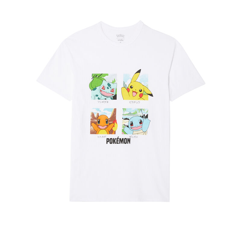 tee-shirt Pokémon - blanc tee-shirt Pokémon - blanc;
