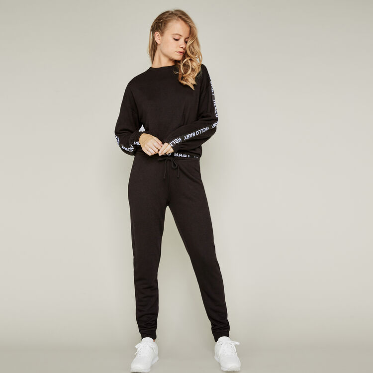 Sweat noir hellobabiz black.