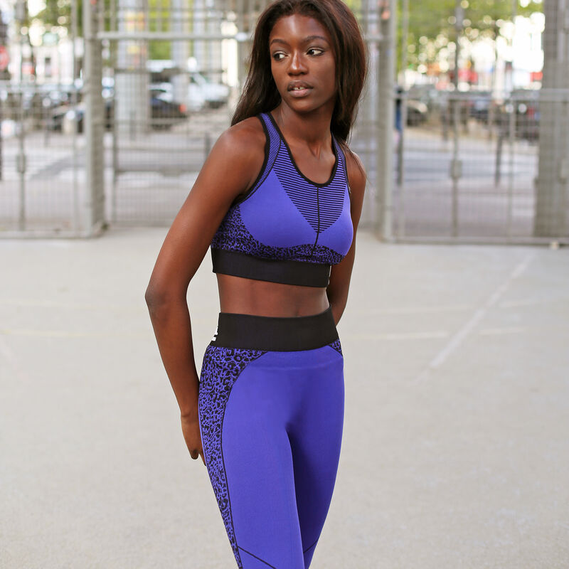 brassière à imprimé léopard - violet brassière à imprimé léopard - violet;