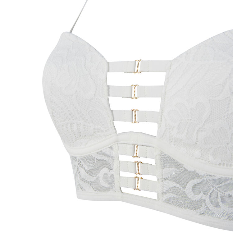 Soutien-gorge bustier ampli blanc urbaniz white.