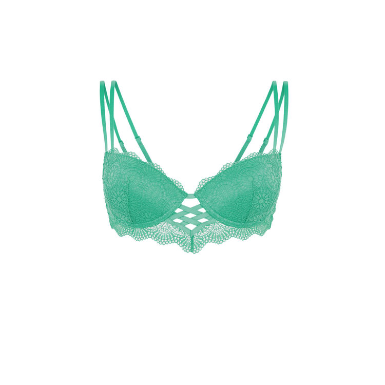 Soutien-gorge bustier push vert turquoise totoiz Soutien-gorge bustier push vert turquoise totoiz;