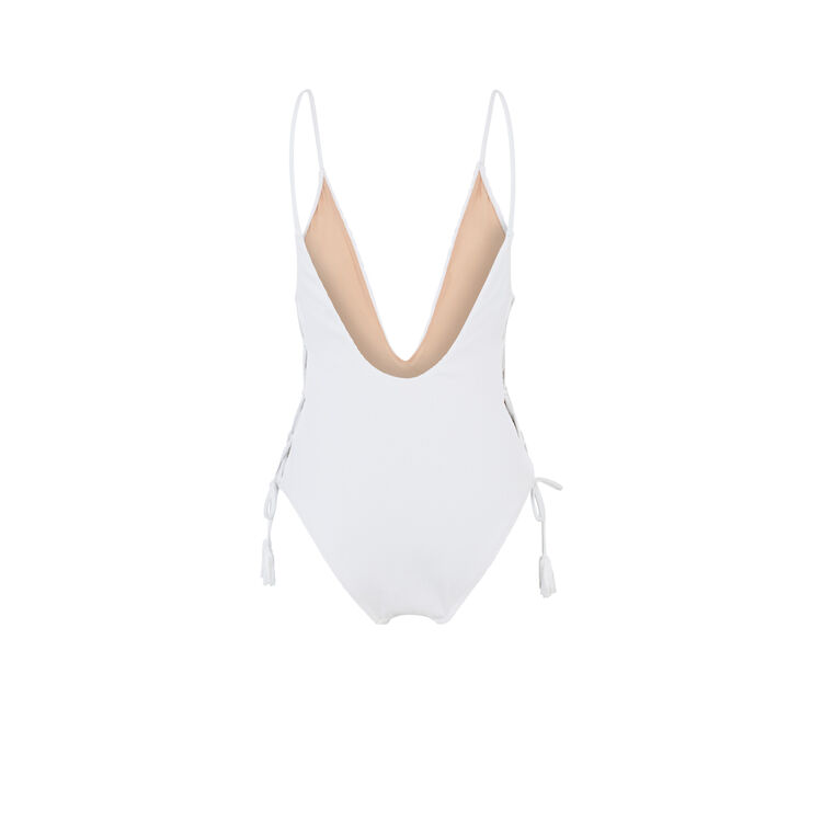 Maillot de bain une pièce blanc naufragiz Maillot de bain une pièce blanc naufragiz;