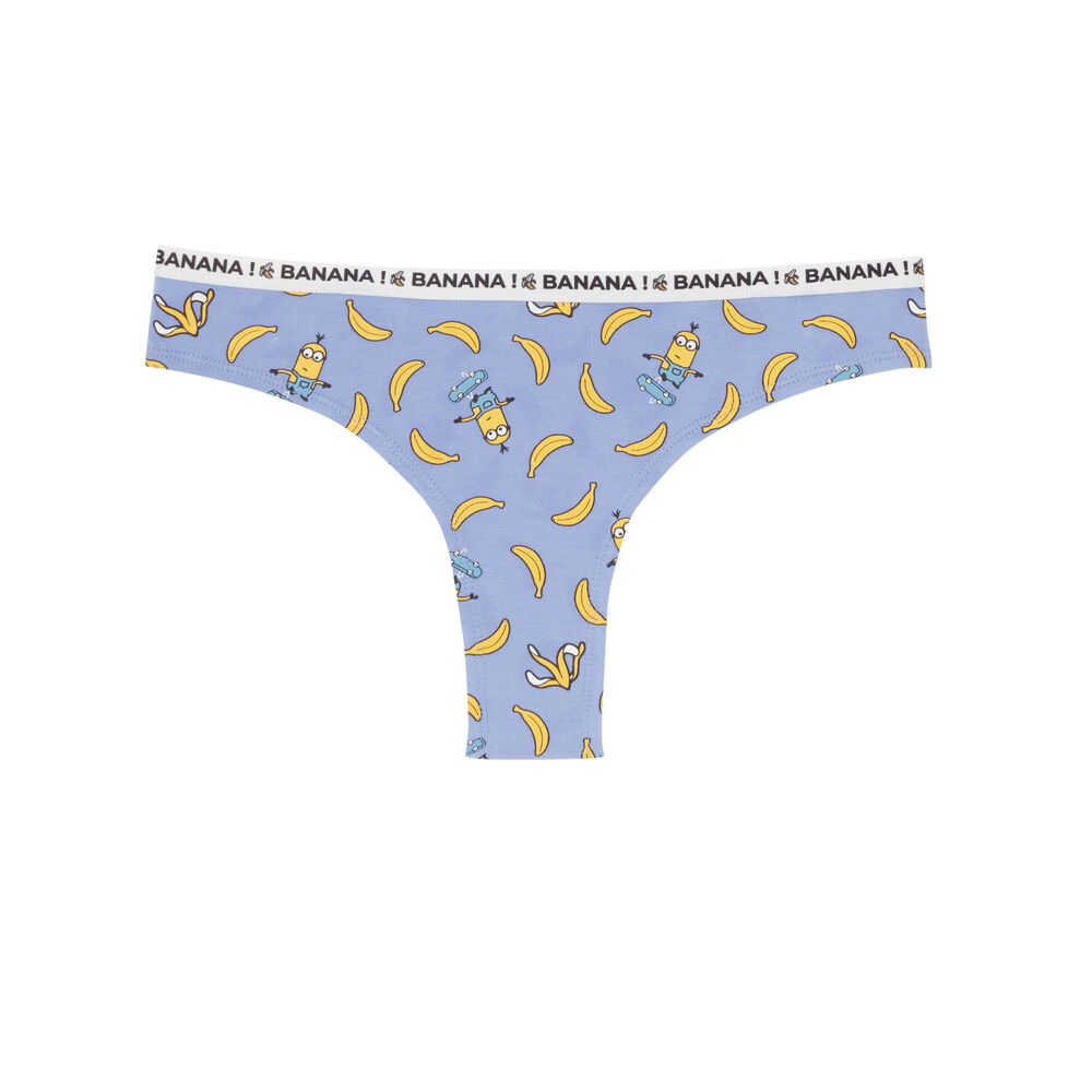 Tanga les minions et bananes - bleu bleu.