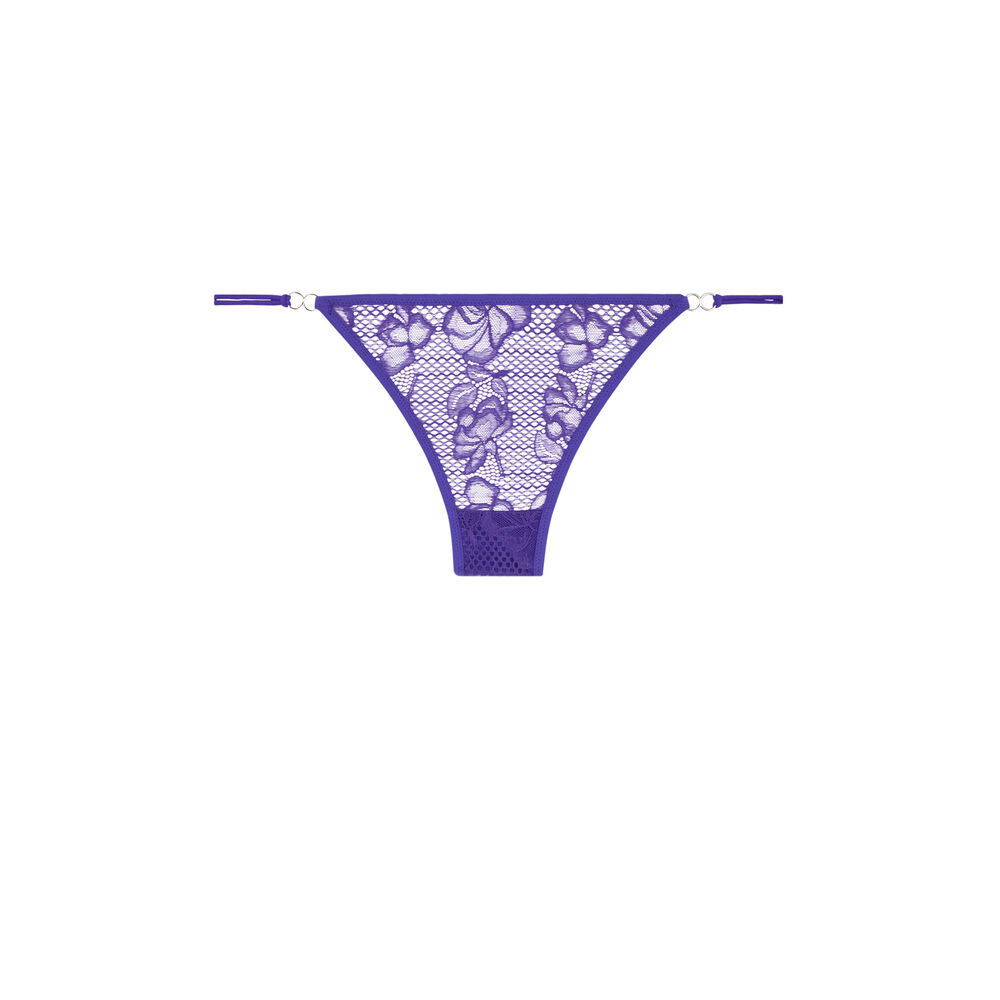 Tanga liens sur le côté - violet violet.