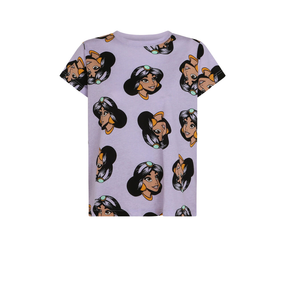 Top à motifs jasmine - violet violet.