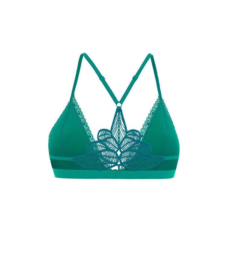 Soutien-gorge triangle coqué - vert vert.