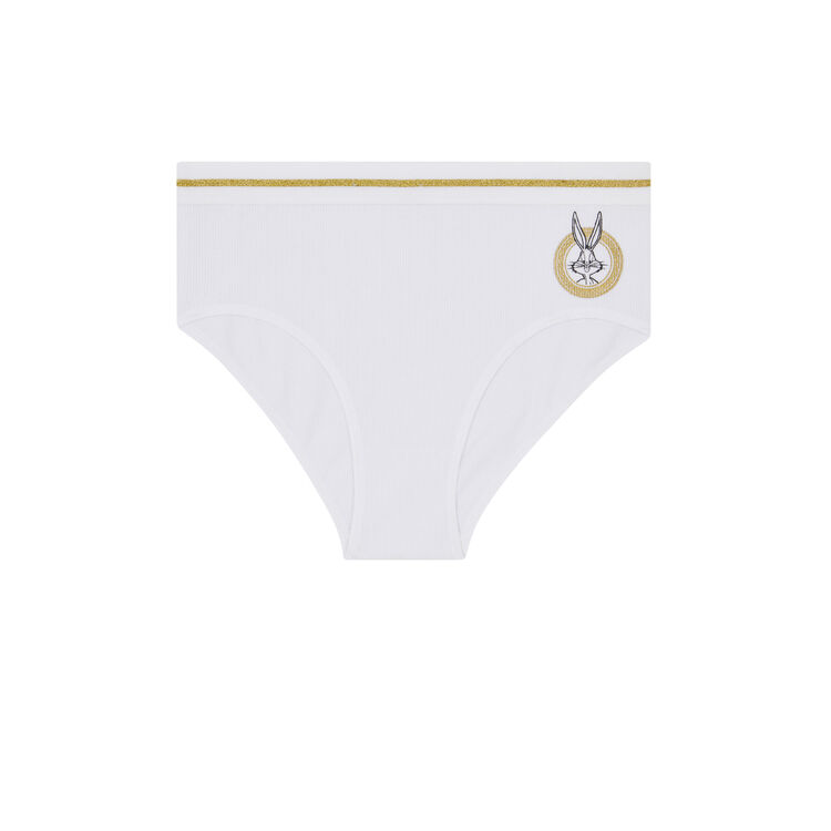 Culotte taille haute print bugs bunny bunblutiz blanc.
