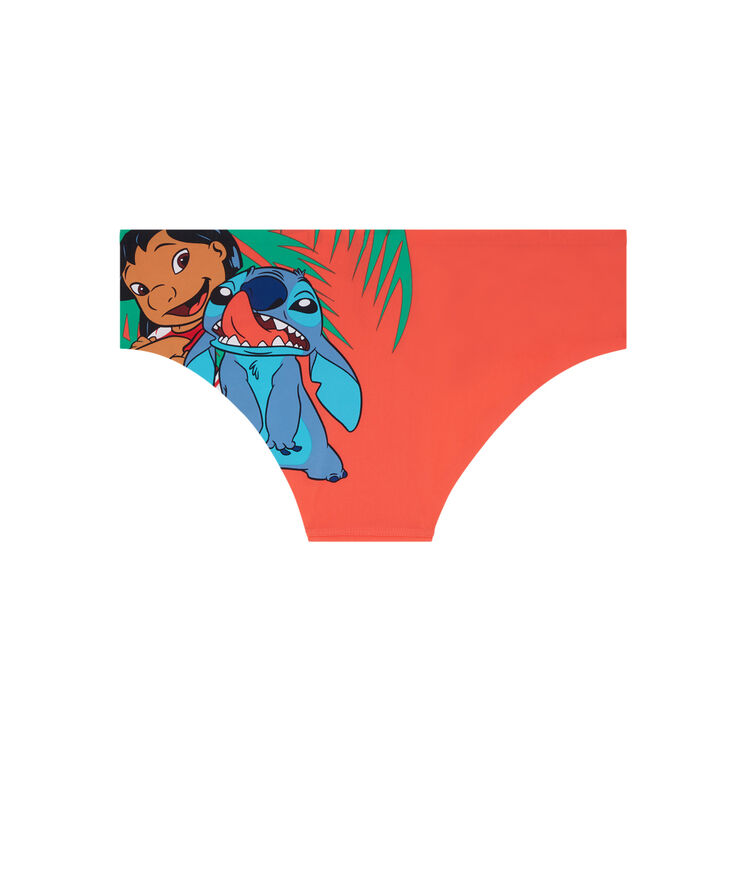 Shorty en micro imprimé stitch clincutiz corail.