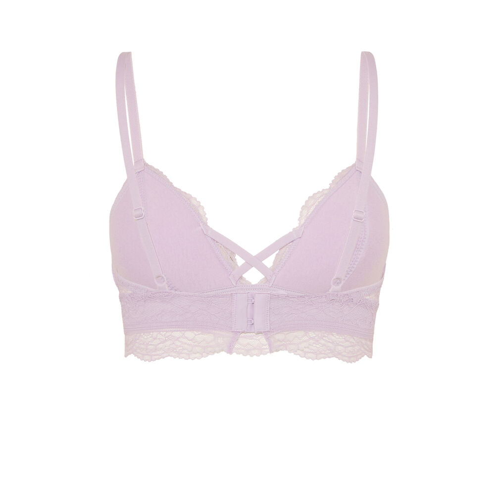 Soutien-gorge triangle sans armatures - lilas violet.