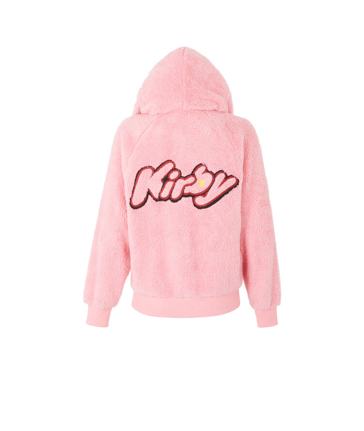 Veste polaire broderies kirby kirbiz rose.
