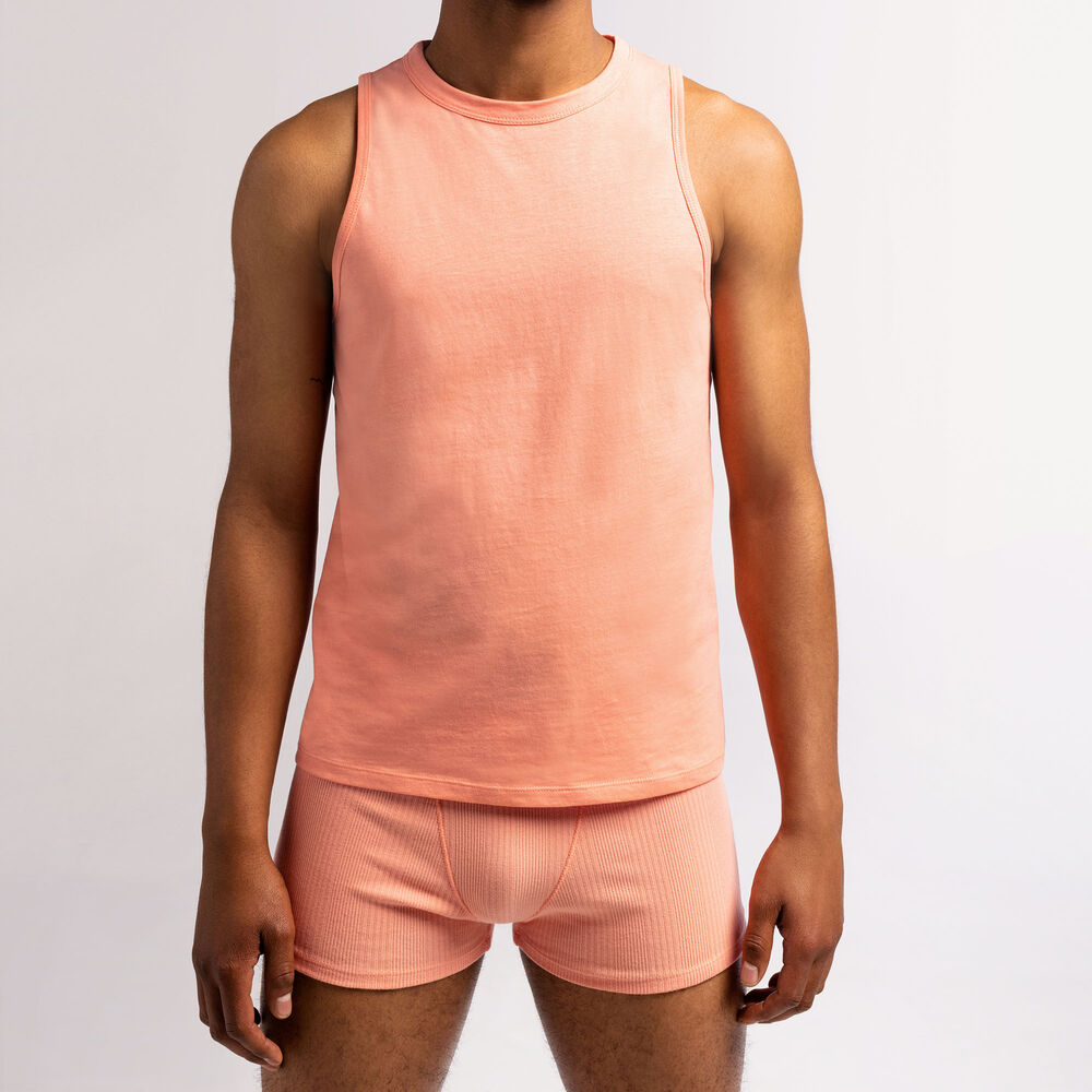 Débardeur unisexe en jersey - pêche orange.