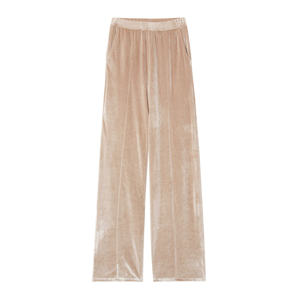 Jogging "nana" aya x undiz en velours - beige beige.