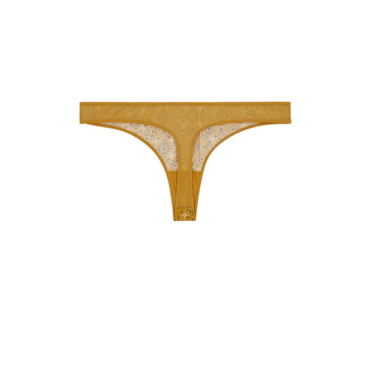 String jaune moutarde bandaniz String jaune moutarde bandaniz;