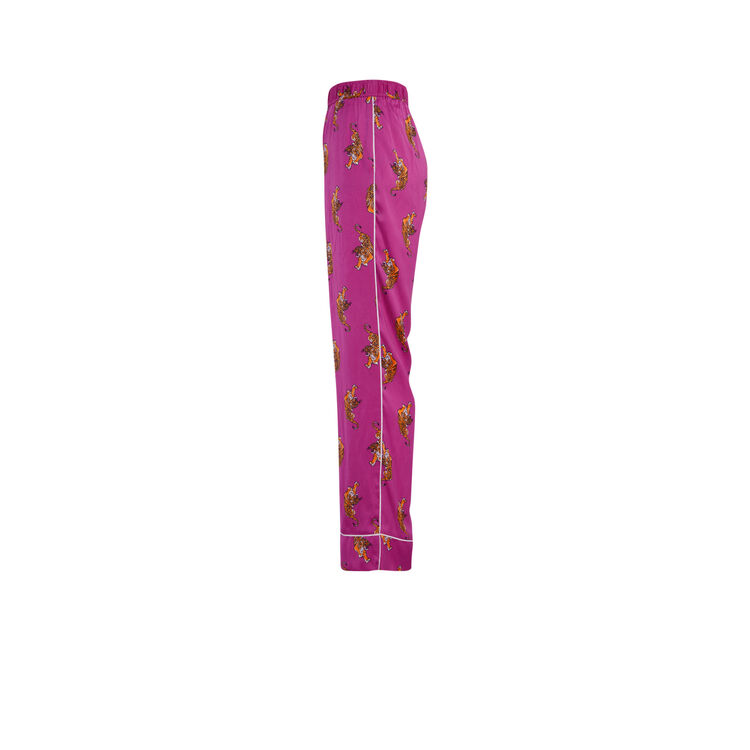 Pantalon satiné imprimé tigre tunichiniz Pantalon satiné imprimé tigre tunichiniz;