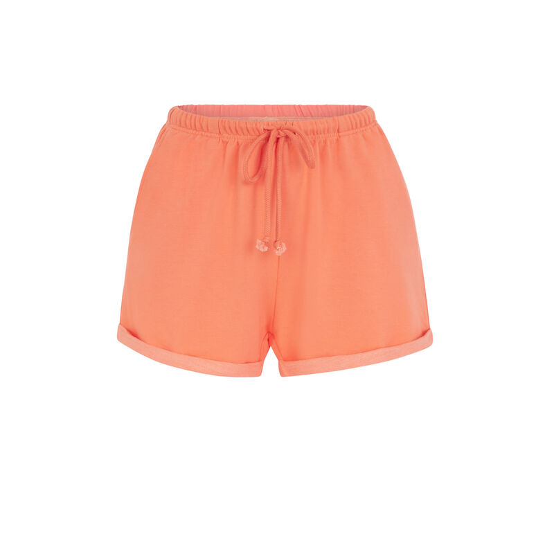 short molletoné - orange short molletoné - orange ;