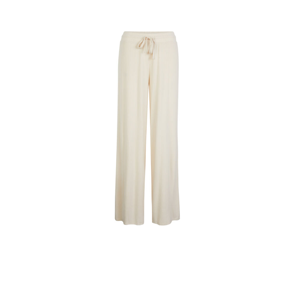 Pantalon large - blanc cassé blanc cassé.