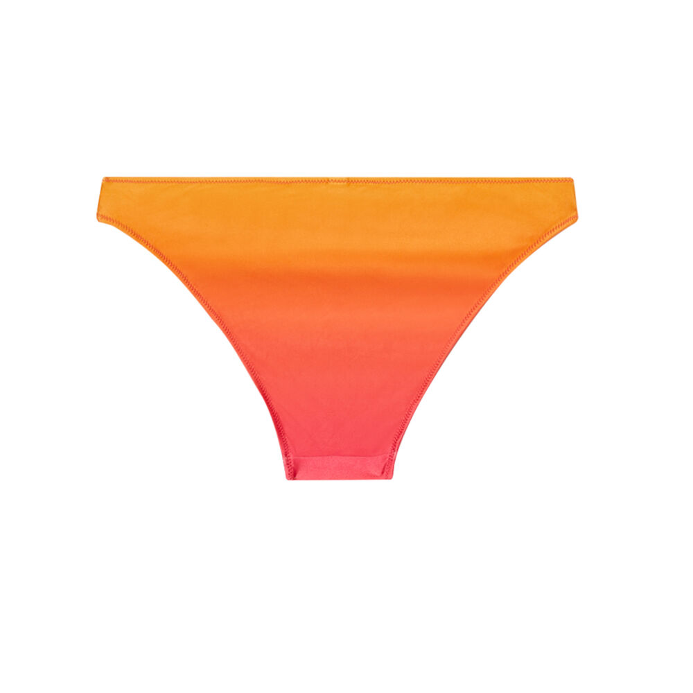 Bas de maillot de bain culotte dégradé sunset - rose rose.