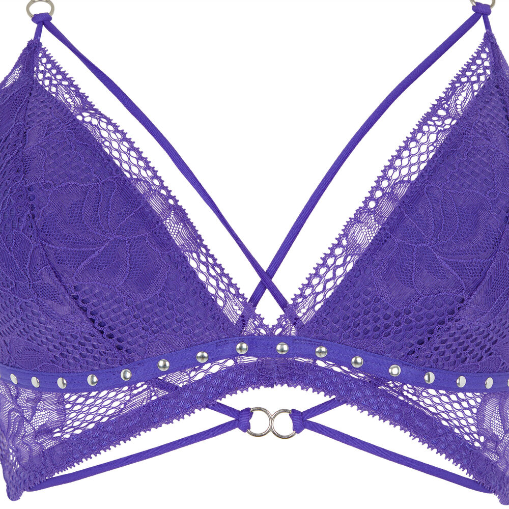 Soutien-gorge sans armature avec liens - violet violet.