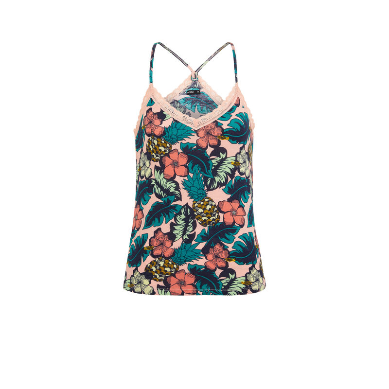 Top imprimé fleuri - saumon Top imprimé fleuri - saumon;