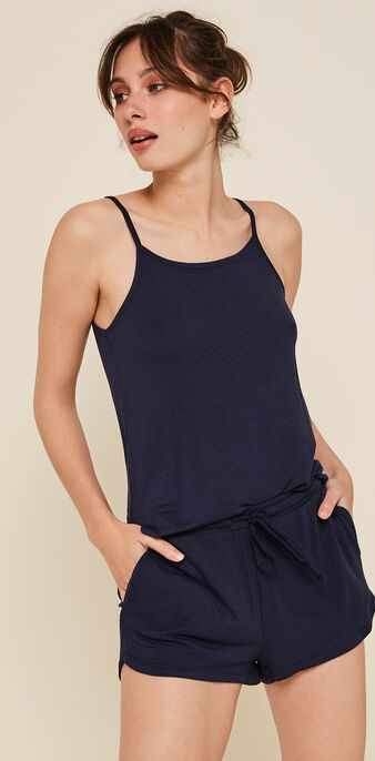 Top bleu marine debfluidiz bleu.