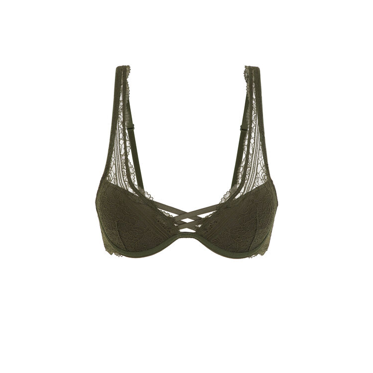 Soutien-gorge foulard push kaki everydayiz Soutien-gorge foulard push kaki everydayiz;