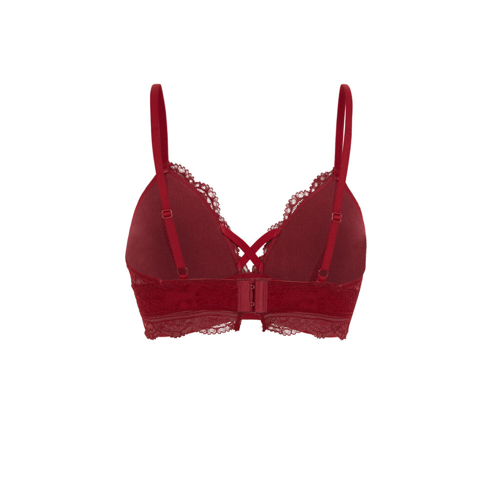 Soutien-gorge triangle sans armatures - bordeaux bordeaux.