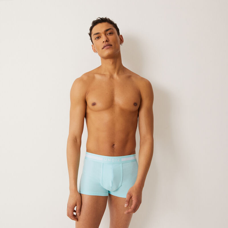 boxer uni en coton - turquoise boxer uni en coton - turquoise;