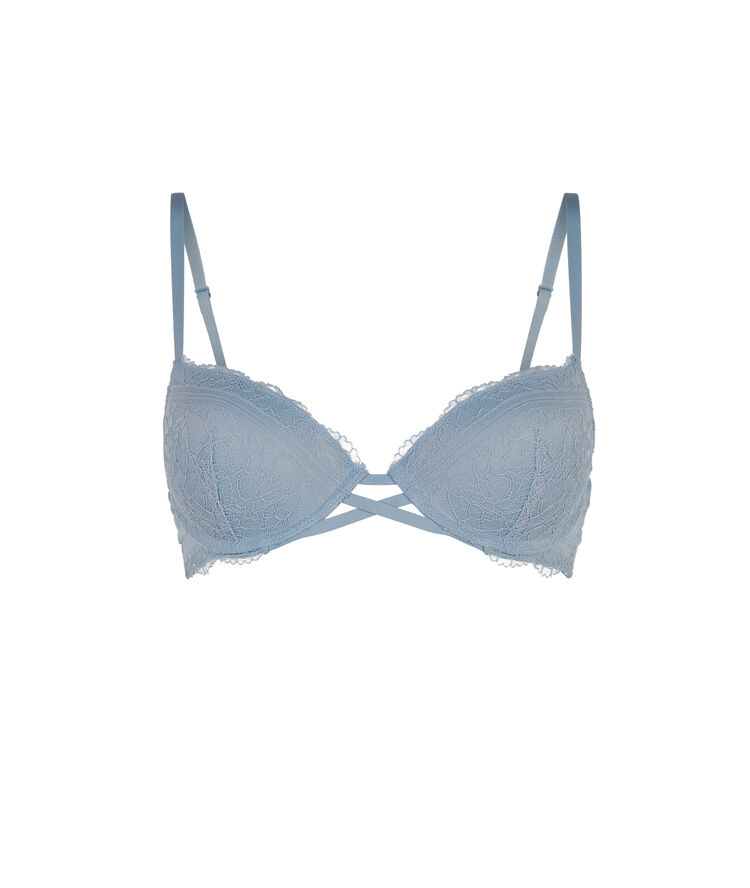 Soutien-gorge push bleu gris everydayiz bleu.